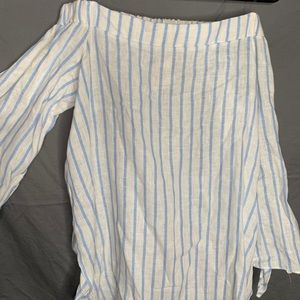 Off the Shoulder Stripped Top